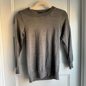 Gray Women's Sweater J.Crew Merino Wool Tippi Size S